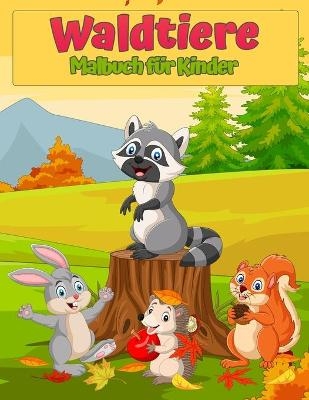 Waldwildtiere Tiere Malbuch für Kinder - Echo Press