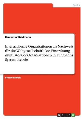 Internationale Organisationen als Nachweis fÃ¼r die Weltgesellschaft?Die Einordnung multilateraler Organisationen in Luhmanns Systemtheorie - Benjamin Waldmann