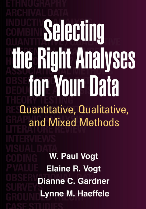 Selecting the Right Analyses for Your Data - W. Paul Vogt, Elaine R. Vogt, Dianne C. Gardner, Lynne M. Haeffele