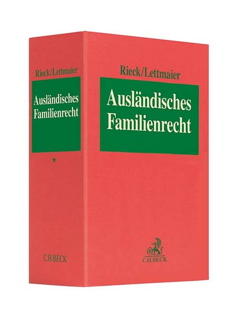 Ausländisches Familienrecht Leinenordner I 80 mm