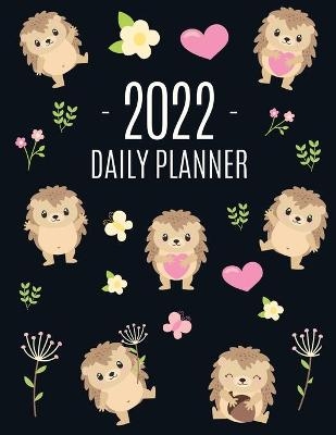 Cute Hedgehog Daily Planner 2022 - Happy Oak Tree Press