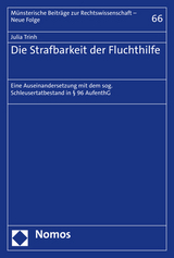 Die Strafbarkeit der Fluchthilfe - Julia Trinh