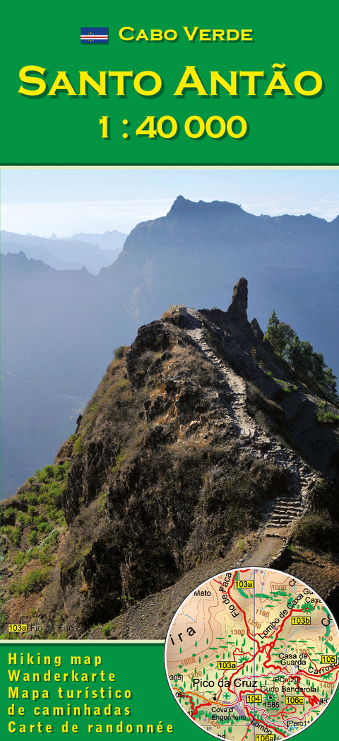 Cabo Verde: Santo Antão (Antao) 1:40000 - Pitt Reitmaier, Lucete Fortes