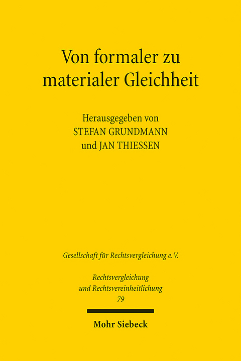 Von formaler zu materialer Gleichheit - 