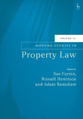 Modern Studies in Property Law, Volume 11 - 