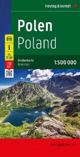Polen, Straßenkarte 1:500.000, freytag & berndt - 