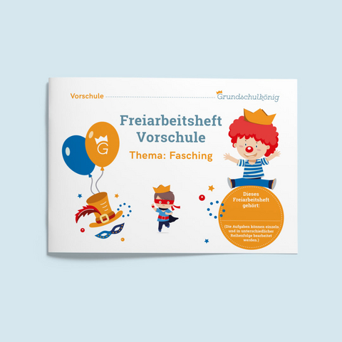 Arbeitsheft für Freiarbeit Fasching (Vorschule) - Manuela Winter, Diana Wimmer