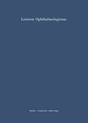 Lexicon Ophthalmologicum - 