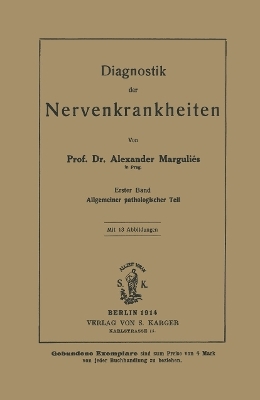 Diagnostik der Nervenkrankheiten - A. Marguliés