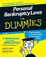 Personal Bankruptcy Laws For Dummies - Caher, James P.; Caher, John M.