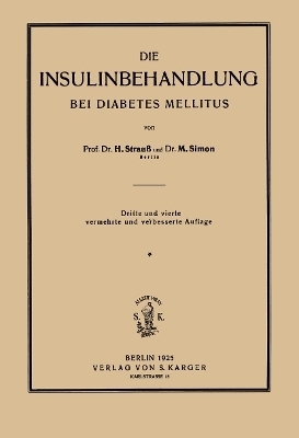 Über Insulinbehandlung bei Diabetes - H. Strauss