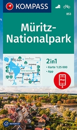 KOMPASS Wanderkarte 853 Müritz-Nationalpark 1:25.000 - 
