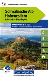 Kümmerly+Frey Outdoorkarte Deutschland 41 Schwäbische Alb, Hohenzollern 1:35.000