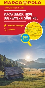 MARCO POLO Regionalkarte Österreich 03 Vorarlberg, Tirol 1:200.000 - 