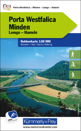 Porta Westfalica - Minden Lemgo, Hameln Nr. 58 Outdoorkarte Deutschland 1:50 000