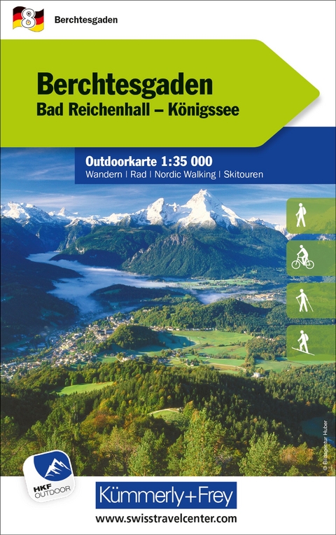 Berchtesgaden Nr. 08 Outdoorkarte Deutschland 1:35 000