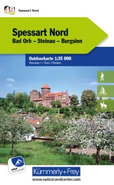 Spessart Nord Bad Orb, Steinau, Burgsinn Nr. 49 Outdoorkarte Deutschland 1:35 000 - 