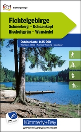 Fichtelgebirge Schneeberg, Ochsenkopf, Bischofsgrün, Wunsiedel Nr. 36 Outdoorkarte Deutschland 1:35 000 - 