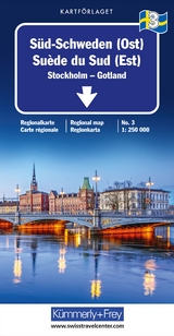 Kümmerly+Frey Regional-Strassenkarte 3 Süd-Schweden (Ost) 1:250.000 - 