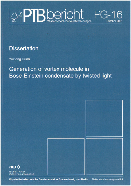 Generation of vortex molecule in Bose-Einstein condensate by twisted light - Yuxiong Duan