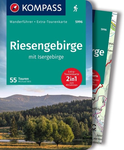 KOMPASS Wanderführer Riesengebirge mit Isergebirge, 55 Touren mit Extra-Tourenkarte - Michael Will