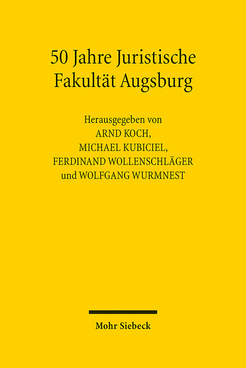 50 Jahre Juristische Fakultät Augsburg - 