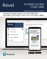 Revel Access Code for Western Heritage, The, Volume 1 - Kagan, Donald; Ozment, Steven; Turner, Frank; Viggiano, Gregory