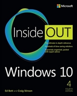 Windows 10 Inside Out - Bott, Ed; Stinson, Craig