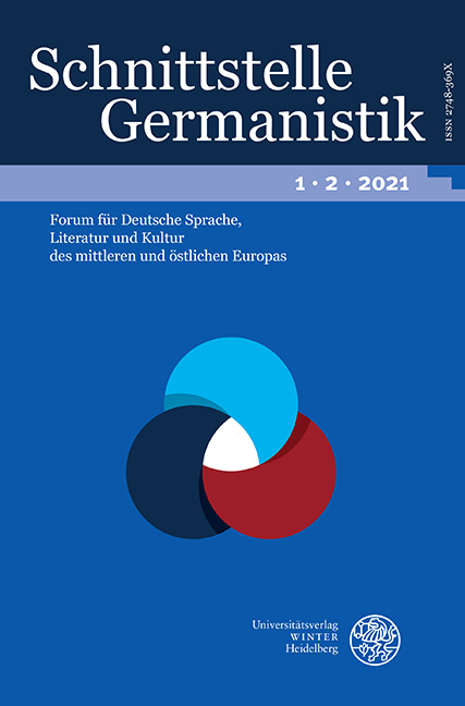 Schnittstelle Germanistik, Bd 1.2 (2021) - 