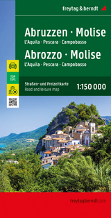 Abruzzen - Molise, Straßen- und Freizeitkarte 1:150.000, freytag & berndt - 