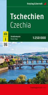 Tschechien, Straßenkarte 1:250.000, freytag & berndt - 