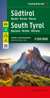 Südtirol, Straßen- und Freizeitkarte 1:150.000, freytag & berndt - 
