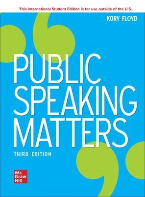 Public Speaking Matters ISE - Kory Floyd