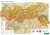 Schreibtischunterlage DUO, Schulhandkarte Tirol - Vorarlberg 1:450.000