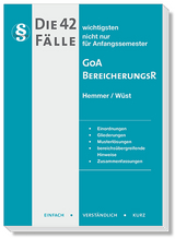 Die 42 wichtigsten Fälle GoA/Bereicherungsrecht - Hemmer, Karl-Edmund; Wüst, Achim; D'Alquen, Clemens