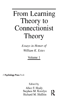 From Learning Theory to Connectionist Theory - 