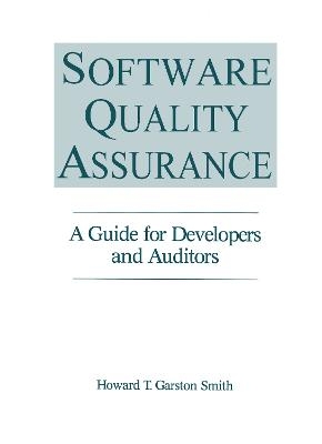 Software Quality Assurance - Howard T. Garst Smith