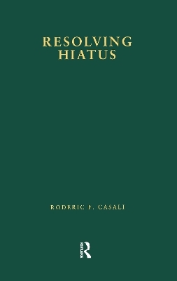 Resolving Hiatus - Roderic F. Casali