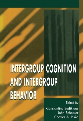 Intergroup Cognition and Intergroup Behavior - 