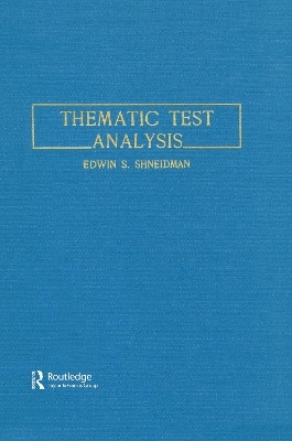 Thematic Test Analysis - E. S. Shneidman