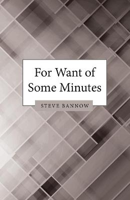 For Want of Some Minutes - Steve Bannow