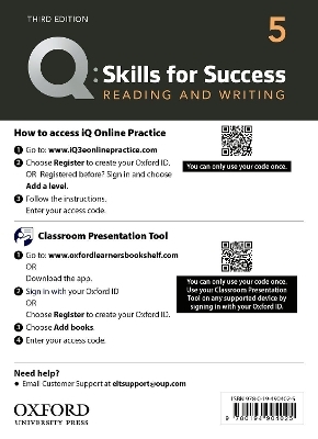 Q: Skills for Success: Level 5: Reading and Writing Teacher's Access Card - Nigel Caplan, Scott Douglas