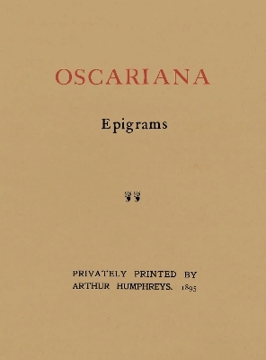 Oscariana - Oscar Wilde