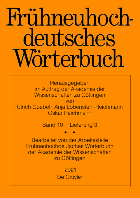 Frühneuhochdeutsches Wörterbuch / römischköl – sang - 