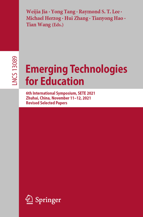 Emerging Technologies for Education - 