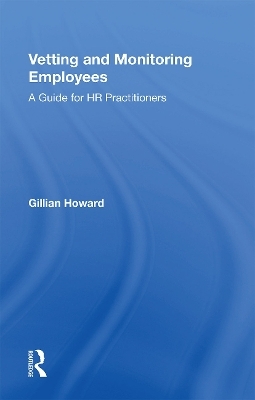 Vetting and Monitoring Employees - Gillian Howard