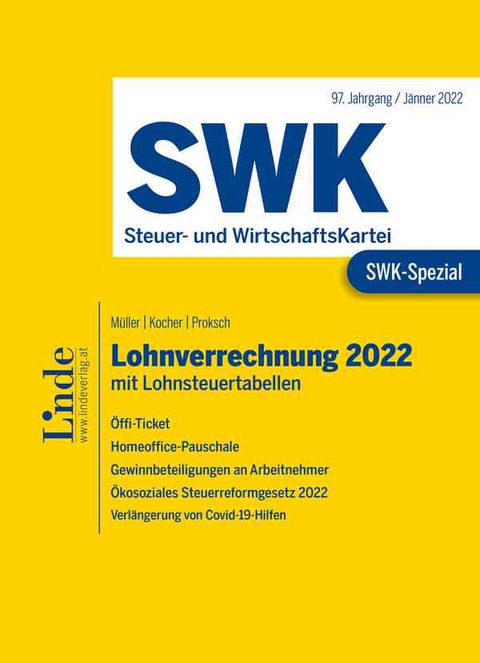SWK-Spezial Lohnverrechnung 2022 - Eduard Müller, Christa Kocher, Franz Proksch