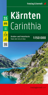 Kärnten, Straßen- und Freizeitkarte 1:150.000, freytag & berndt - 