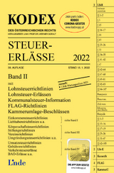 KODEX Steuer-Erlässe 2022, Band II - Titz-Frühmann, Elisabeth; Doralt, Werner