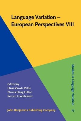 Language Variation – European Perspectives VIII - 